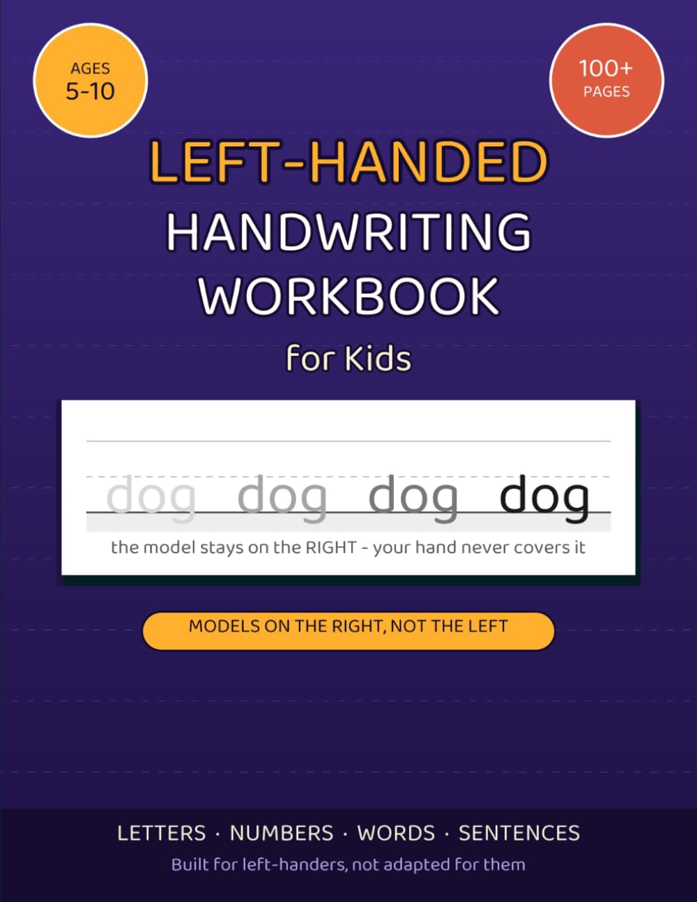 Left-Handed Handwriting Workbook cover