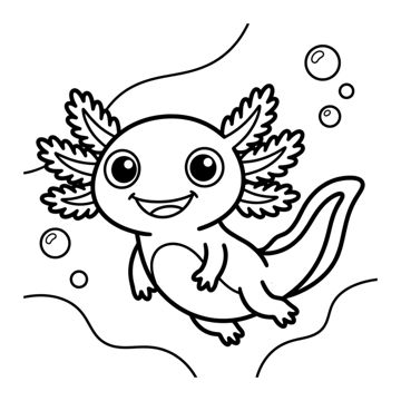 Adorable Axolotls sample page 1
