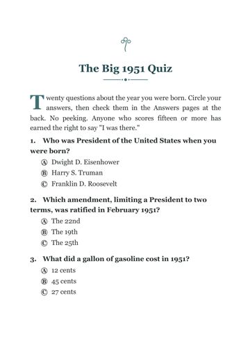 Born in 1951: 101 Things You Will Never Forget sample page 7