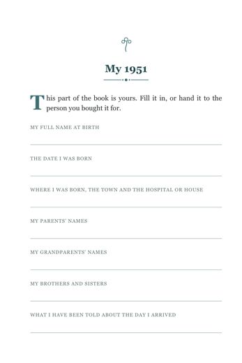Born in 1951: 101 Things You Will Never Forget sample page 8