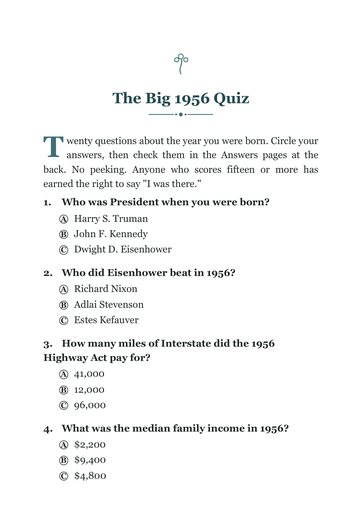 Born in 1956: 101 Things You Will Never Forget sample page 7