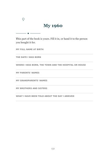 Born in 1960: 101 Things You Will Never Forget sample page 8