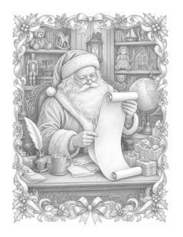 Christmas Grayscale: Vol. 1 sample page 2