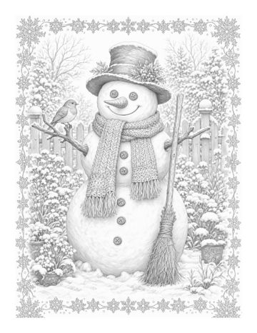 Christmas Grayscale: Vol. 1 sample page 7
