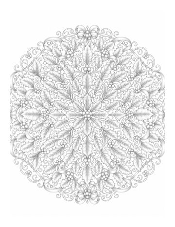 Christmas Grayscale: Vol. 1 sample page 8