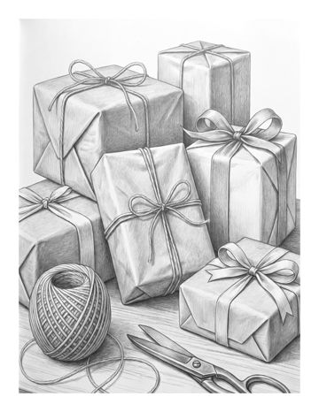 Christmas Grayscale: Vol. 2 sample page 8