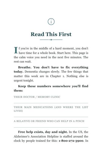 The First 90 Days of Dementia Care sample page 2