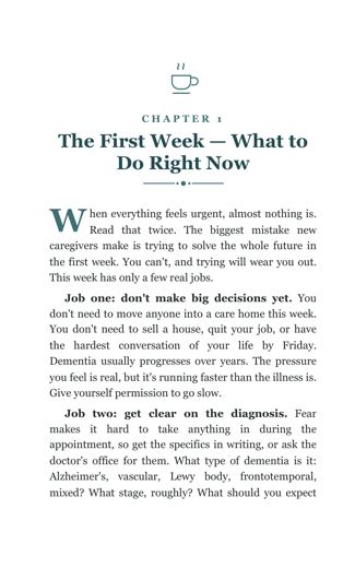 The First 90 Days of Dementia Care sample page 3