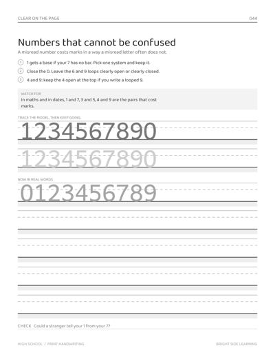 Dysgraphia Workbook: High School sample page 6