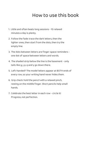 Dysgraphia Workbook: Kids sample page 1