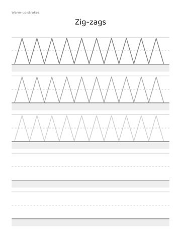 Dysgraphia Workbook: Kids sample page 2