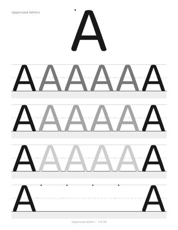 Dysgraphia Workbook: Kids sample page 3