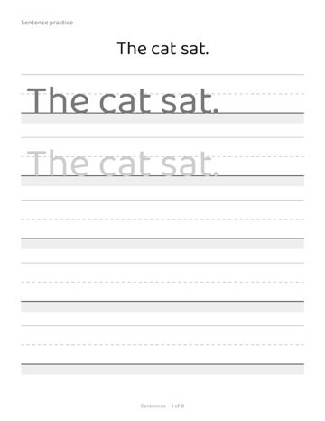 Dysgraphia Workbook: Kids sample page 7