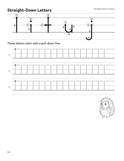 Dysgraphia Handwriting Workbook for Kids Ages 7-11 sample page 3