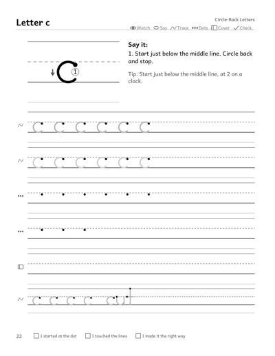 Dysgraphia Handwriting Workbook for Kids Ages 7-11 sample page 4
