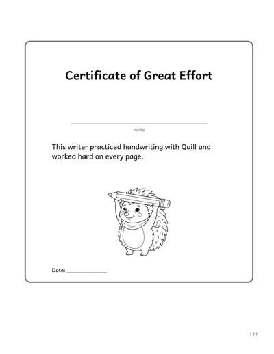 Dysgraphia Handwriting Workbook for Kids Ages 7-11 sample page 7