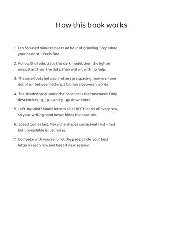 Dysgraphia Workbook: Teens sample page 1