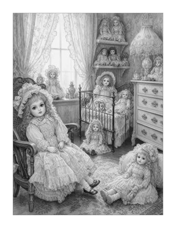 Halloween Grayscale: Complete Collection sample page 4