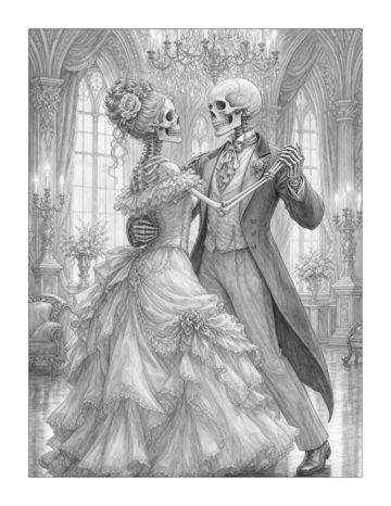 Halloween Grayscale: Complete Collection sample page 7