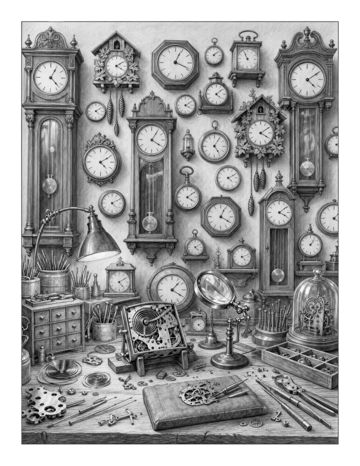 Halloween Grayscale: Vol. 2 sample page 6