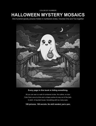 Halloween Mystery Mosaics: The Complete Collection sample page 1