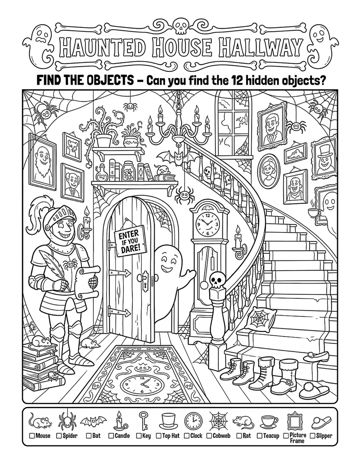 Halloween Seek & Find sample page 3