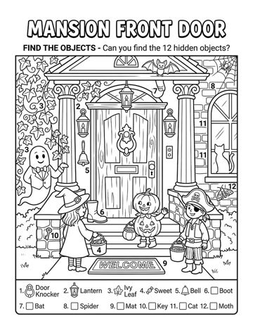 Halloween Seek & Find sample page 8