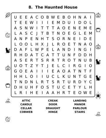 Halloween Word Search: Easy sample page 3