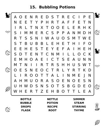 Halloween Word Search: Easy sample page 4