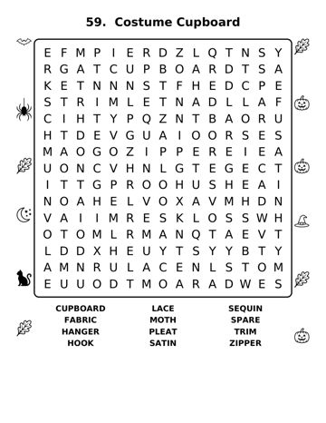Halloween Word Search: Easy sample page 7