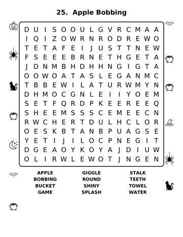 Halloween Word Search: Hard sample page 5