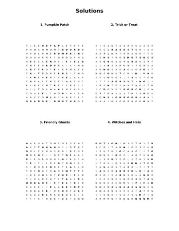 Halloween Word Search: Hard sample page 8