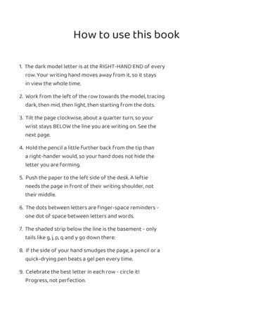 Left-Handed Handwriting Workbook sample page 1