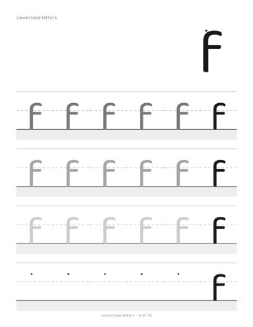 Left-Handed Handwriting Workbook sample page 5
