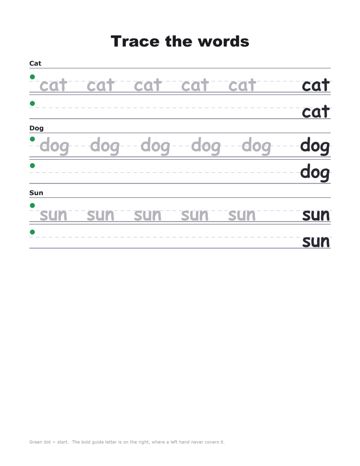 Left-Handed Letter Tracing sample page 8