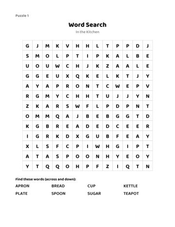 Gentle Puzzles for Seniors sample page 2