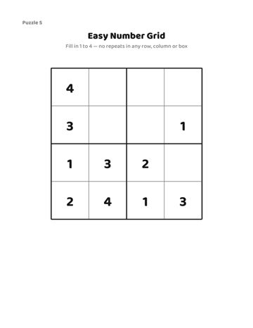Gentle Puzzles for Seniors sample page 6