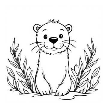 Cute Sea Otters sample page 2