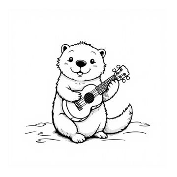 Cute Sea Otters sample page 5