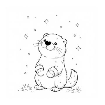 Cute Sea Otters sample page 8