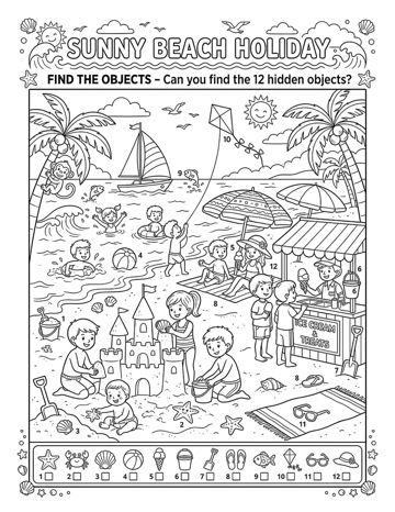 Summer Seek & Find sample page 2