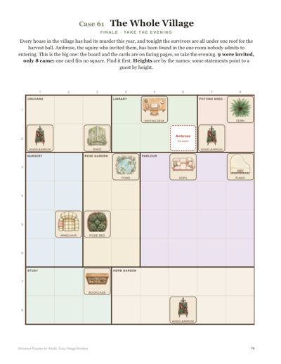 Whodunit Puzzles for Adults: Cozy Village Murders sample page 7