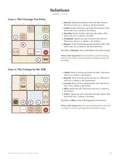 Whodunit Puzzles for Adults: Cozy Village Murders sample page 8